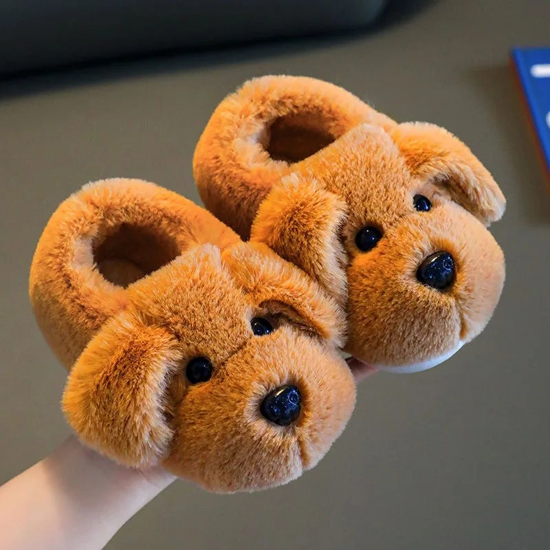 Brown Dog Slippers in Brown Shoes