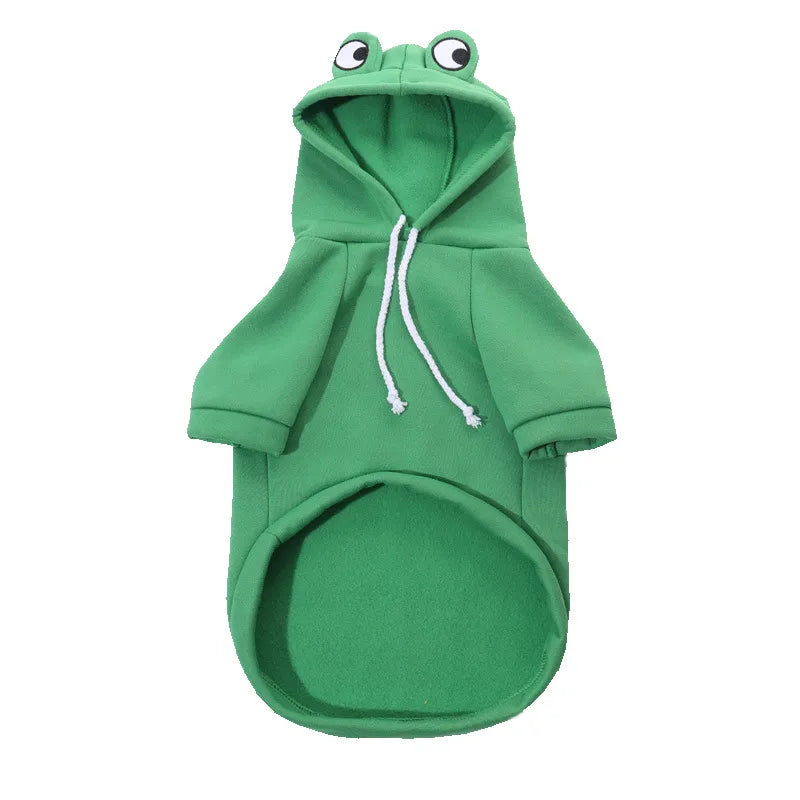 Frog Hoodies For Dog in Green