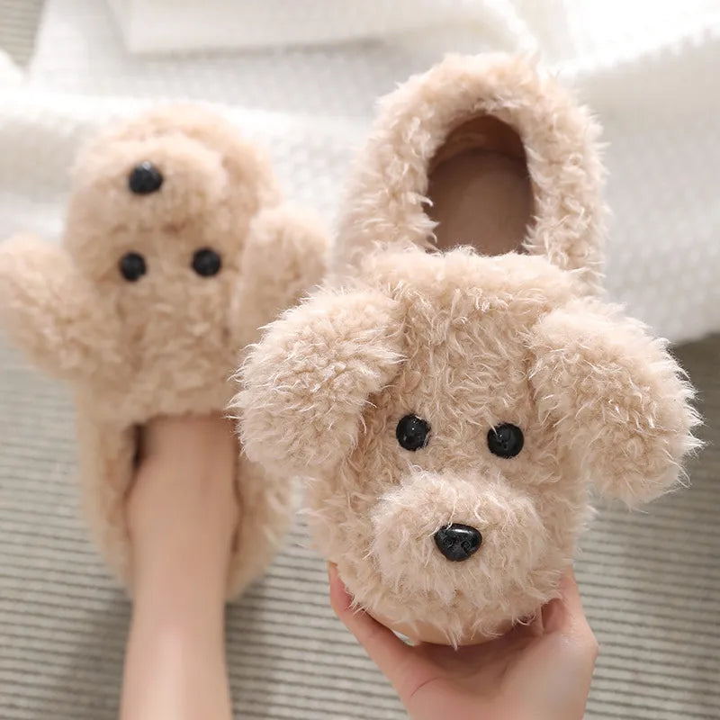 Fluffy Dog Slippers