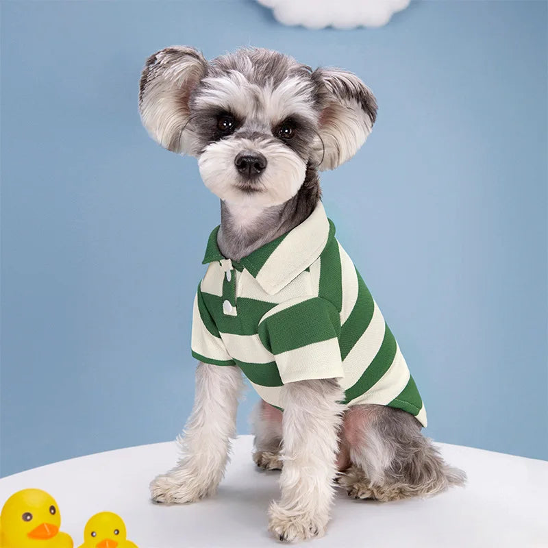 Dog Polo Shirt in Green