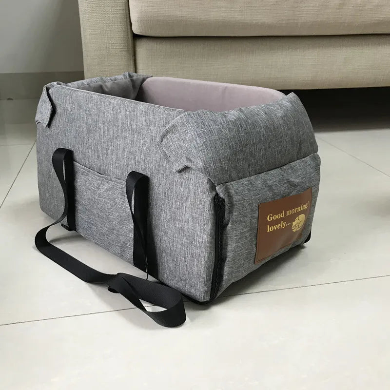 Car Seat For A Small Dog in Grey