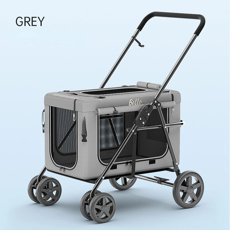 Stroller For Dog in Light Grey