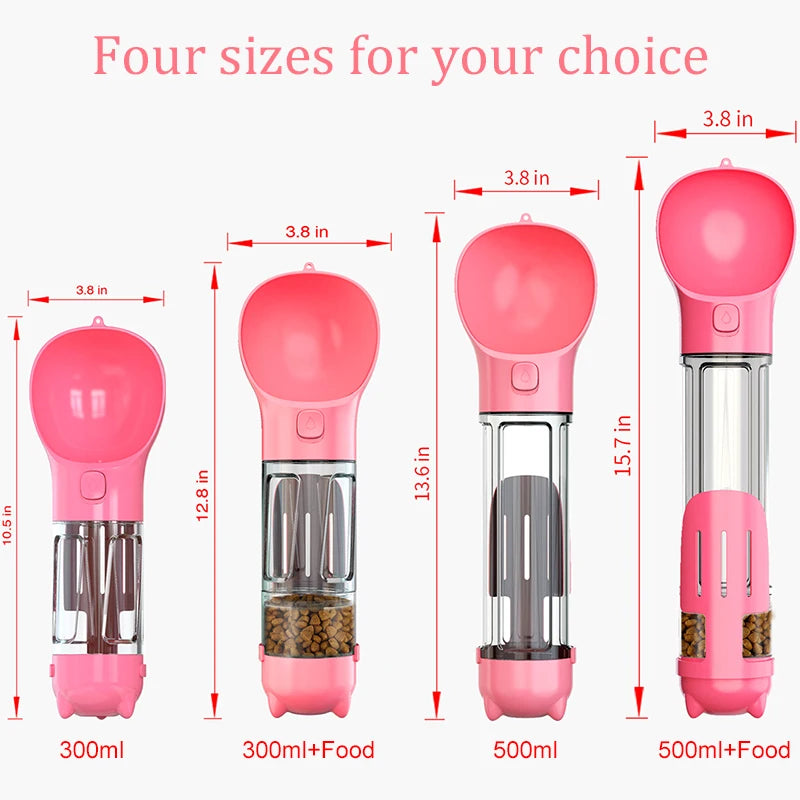 3 In 1 Dog Water Bottle