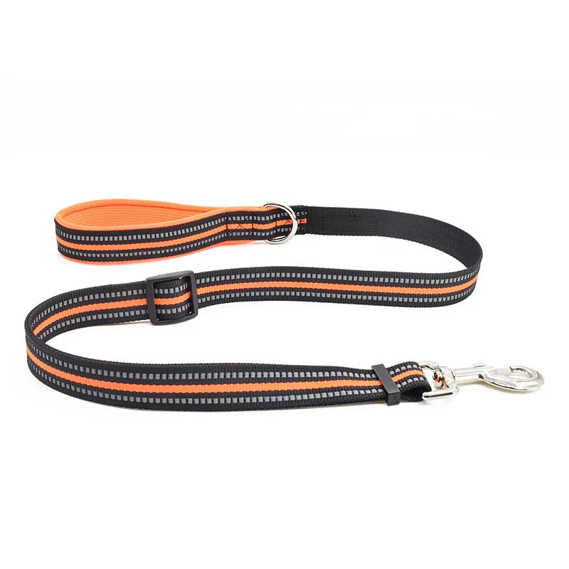 Personalized Dog Harness No Pull in Orange Leash