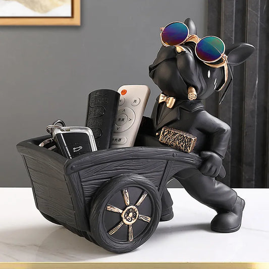 French Bulldog Storage Statue