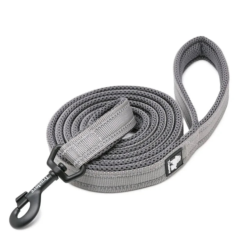 Reflective Dog Leash in Gray