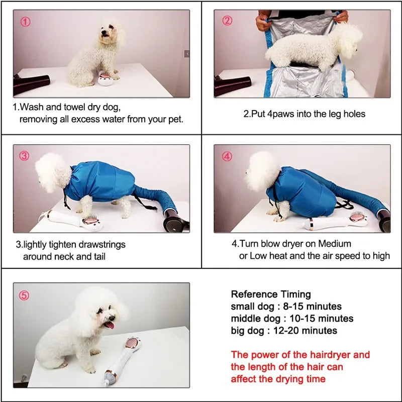 Portable Dog Drying Bag