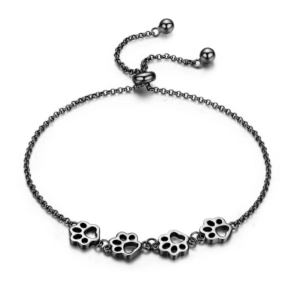 Dog Chain Bracelets in Black