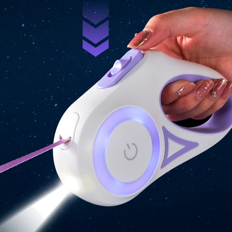 Retractable Dog Leash With Light