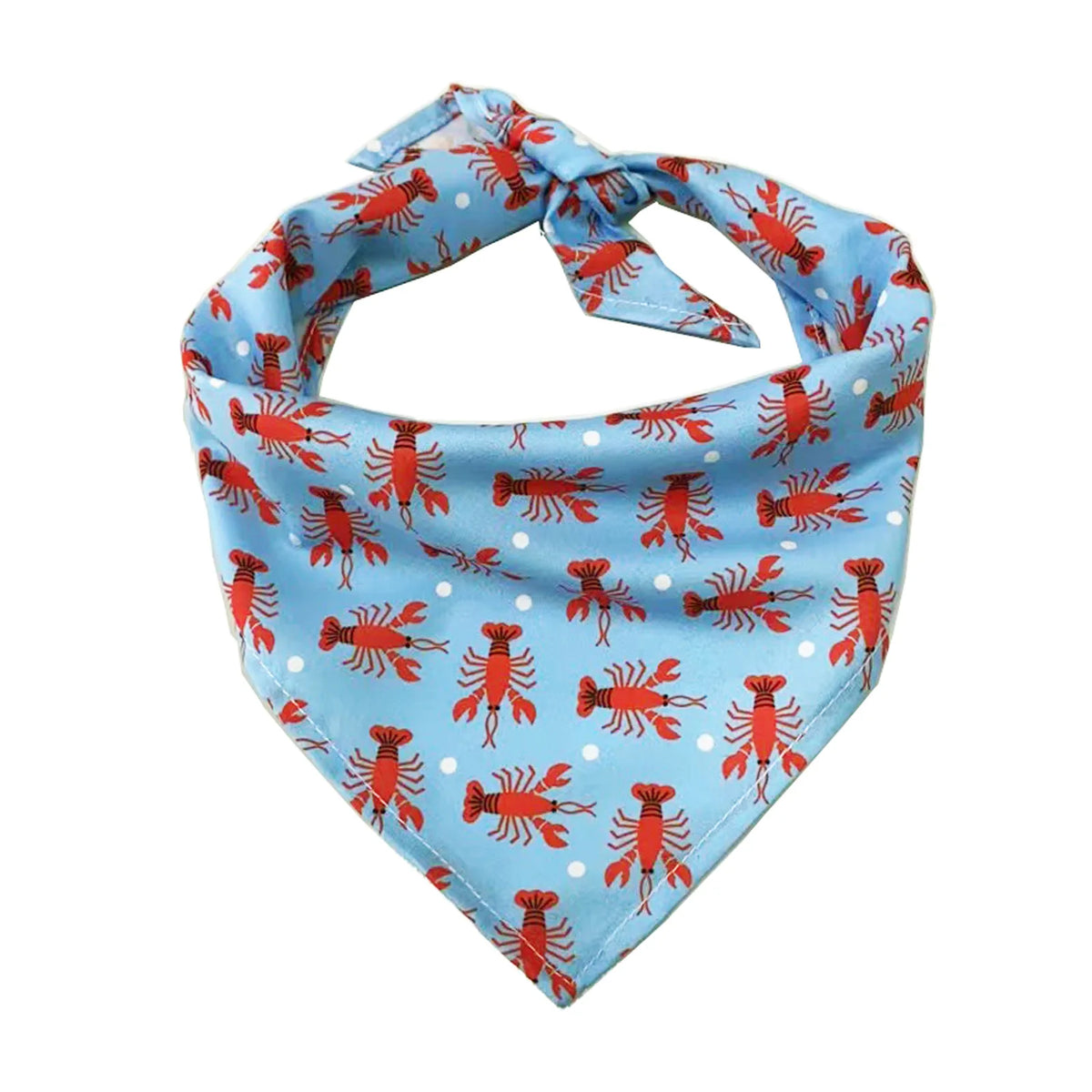 Dog Bandana in Crab Blue