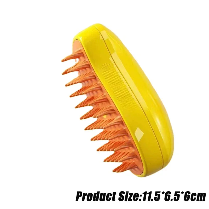 Steamy Dog Brush in Yellow