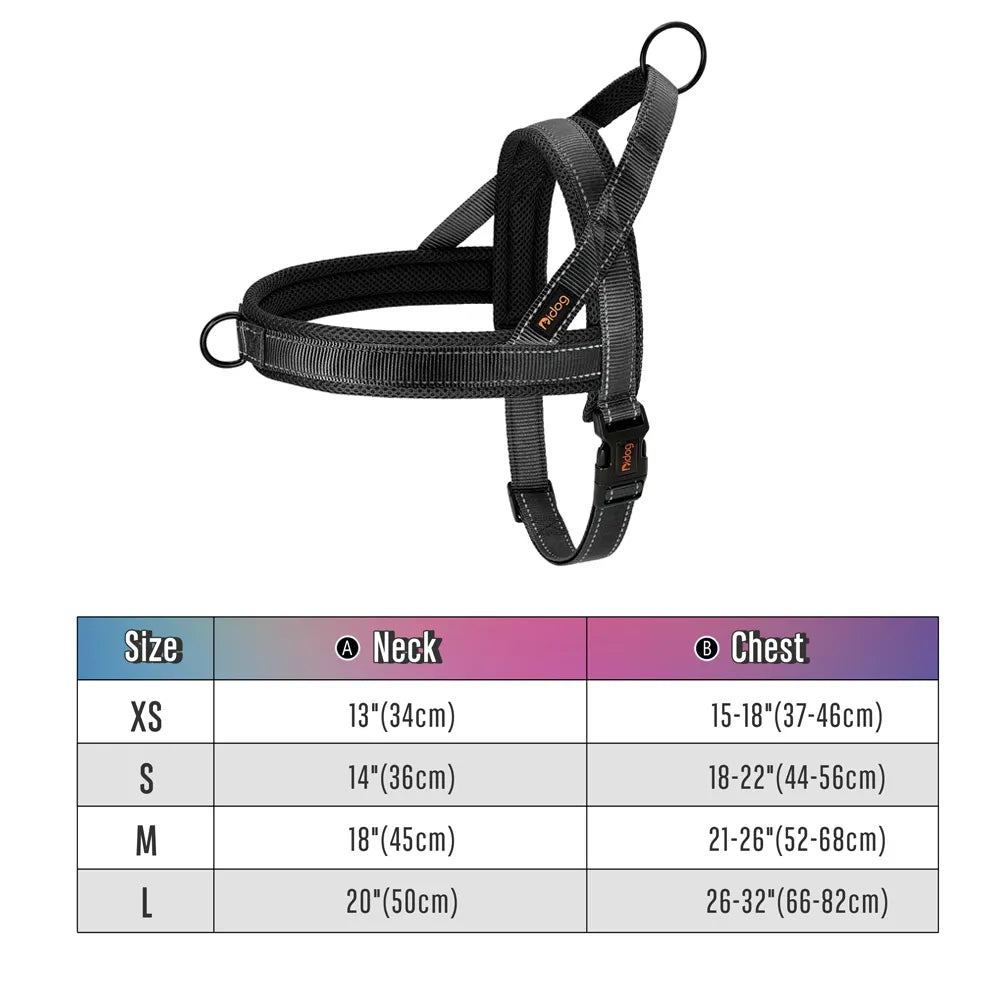 No Pull Dog Harness in Black