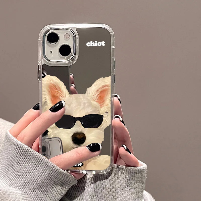 Dog Mirror Phone Case For iPhone