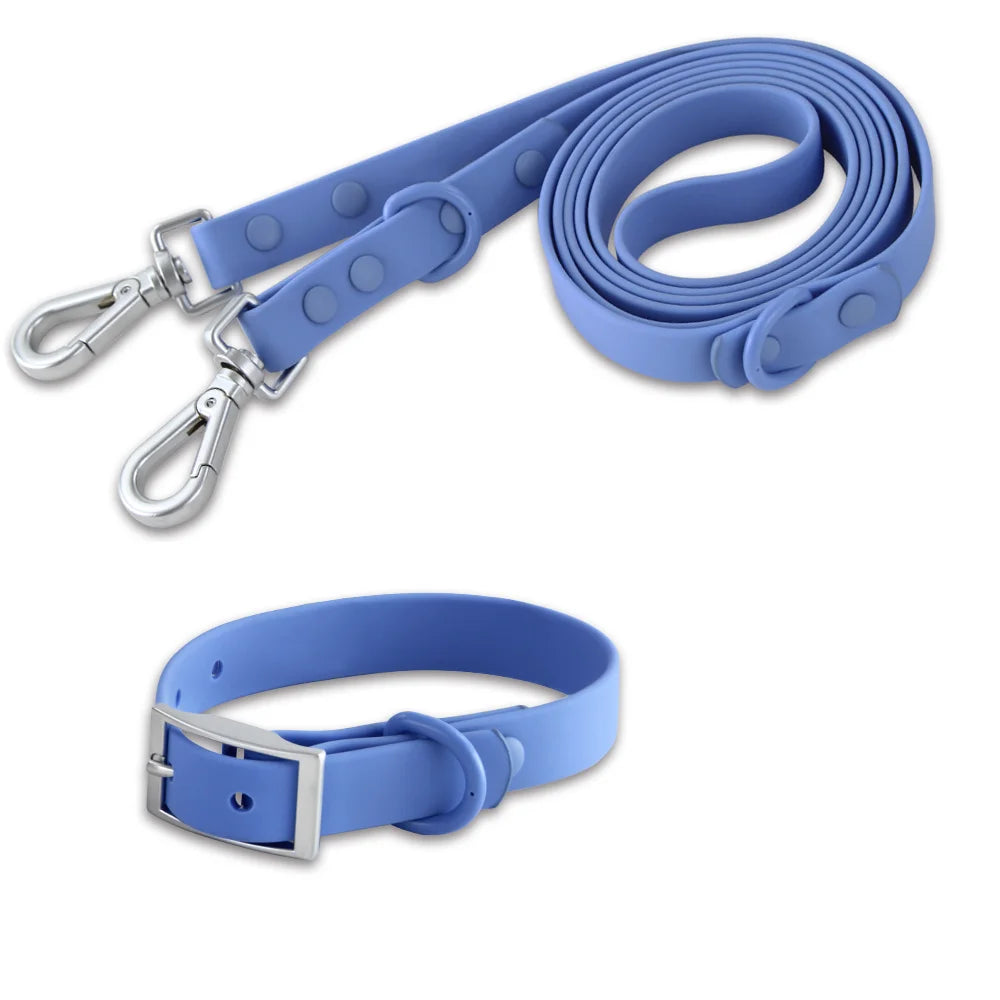 Double Harness For Dogs in Leash & Collar Blue