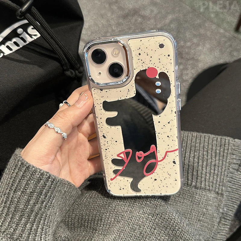 A Mirror Dog Phone Case for iPhone