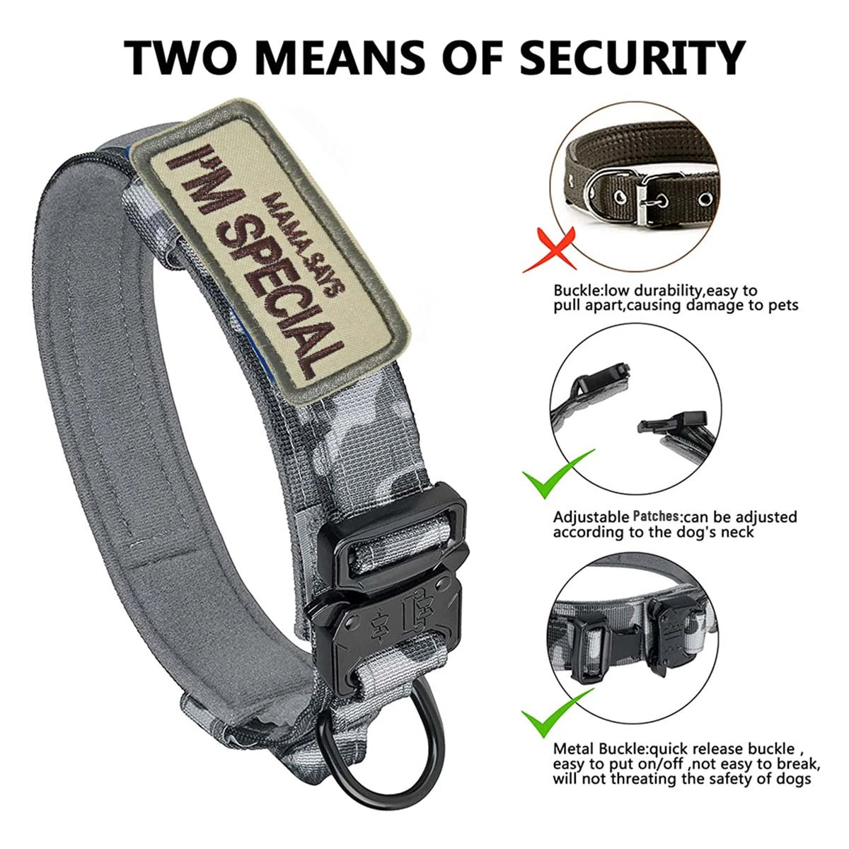 Tactical Dog Collar and Leash, photo 3