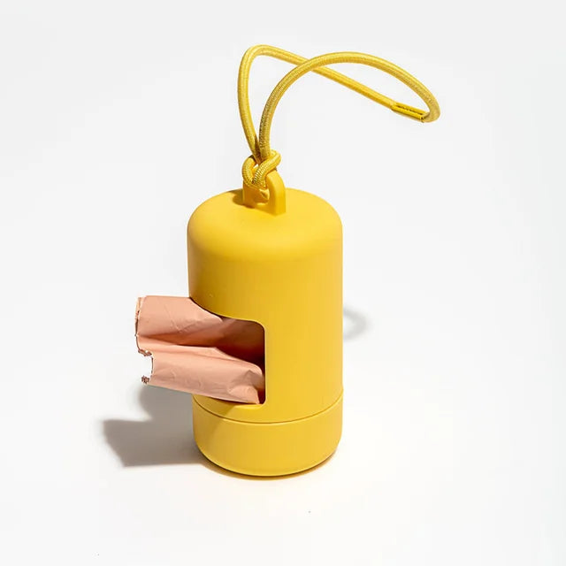 Dog Poop Bag Dispensers in Yellow