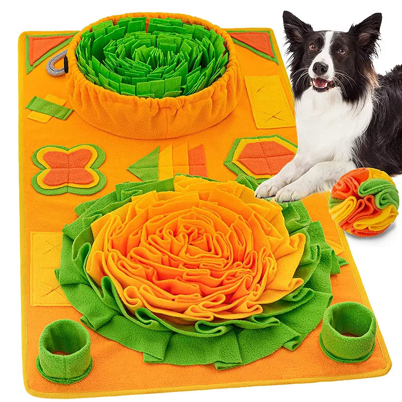 Snuffle Mat For Large Dogs in Orange (85X50CM)