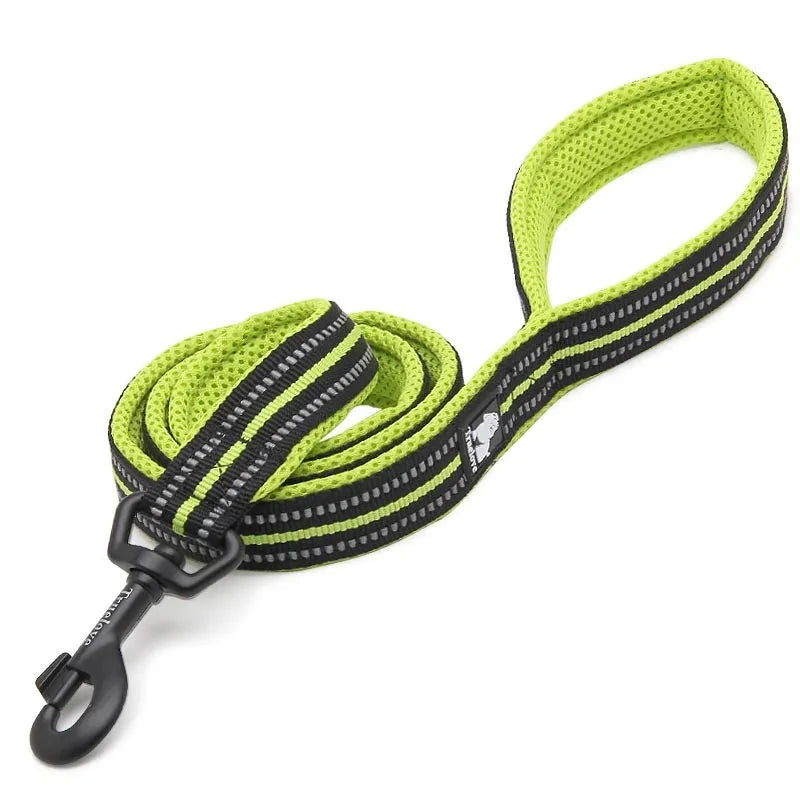 Reflective Dog Leash in Neon Yellow
