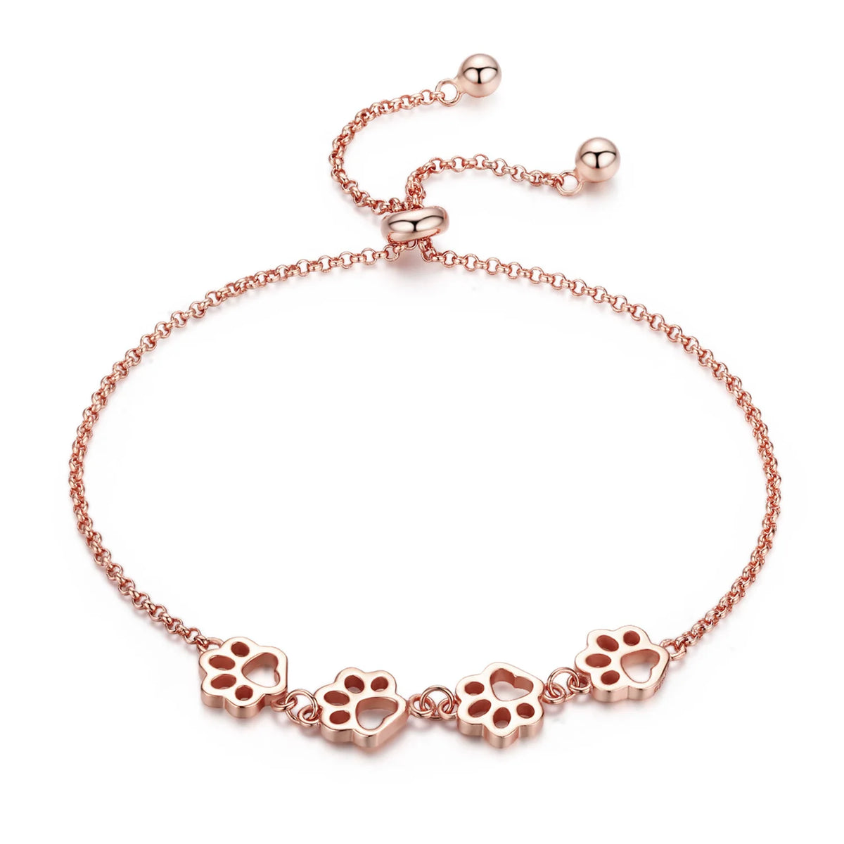 Dog Chain Bracelets in Gold
