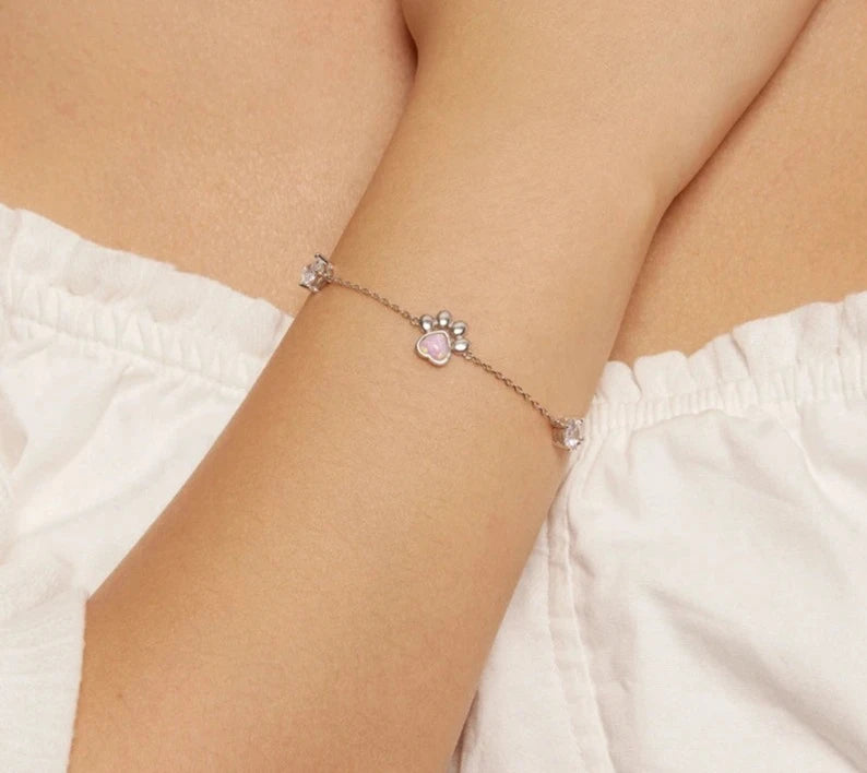 Dog Opal Paw Bracelet