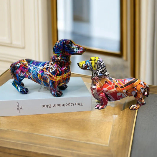 Dachshund Dog Statue