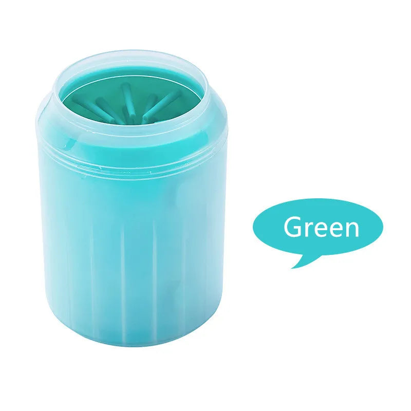 Dog Paw Cleaner Cup in Green