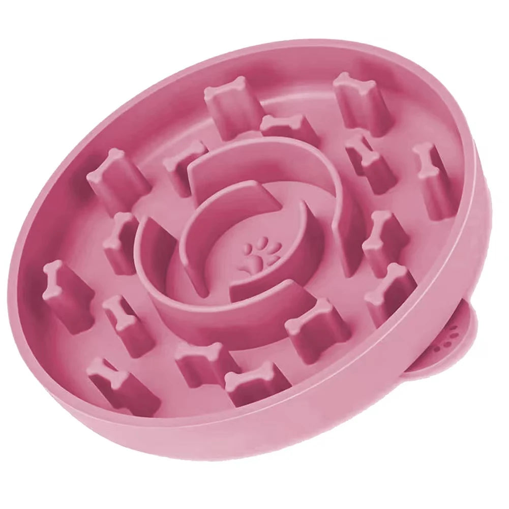 Slow Feeder For Small Dogs in Maiden Pink