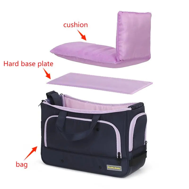Small Dog Carry Bags in Dark Blue/Purple