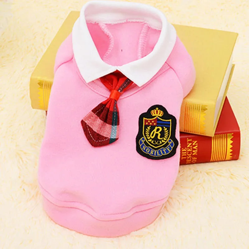 Cute Dog Clothes in Pink Shirt