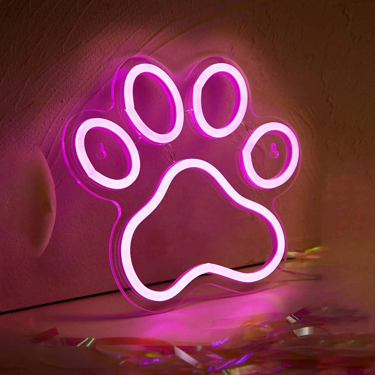 LED Neon Dog Paw