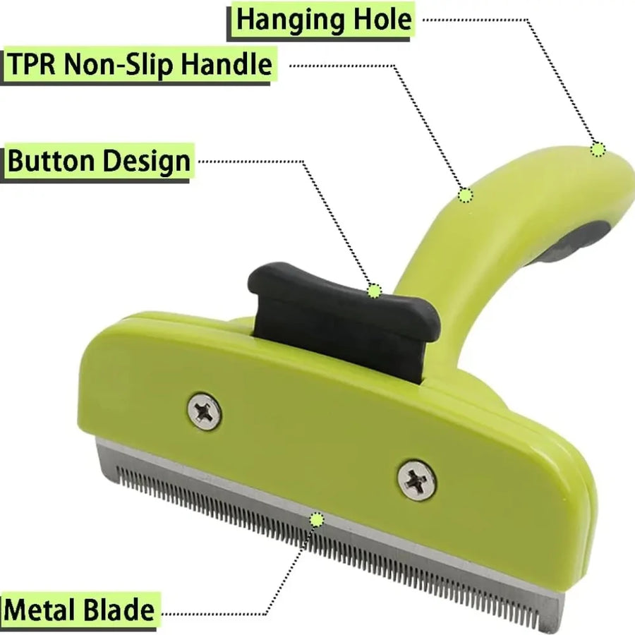 Easily Clean: With just a press of a button, you can effortlessly release the removed hair from the edge. The brush also comes with a telescopic cover to protect it when not in use.