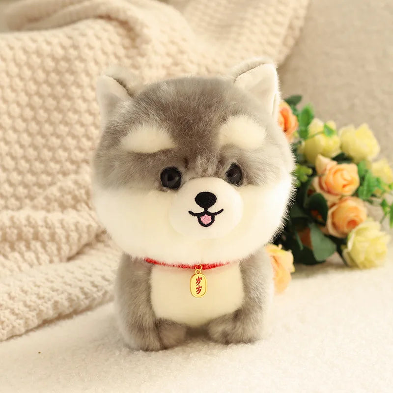 Realistic Stuffed Dogs in Siberian Husky