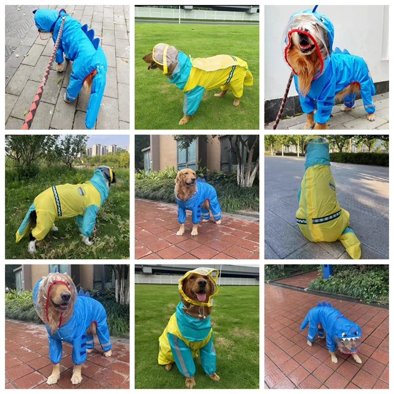 Dinosaur Dog Raincoat