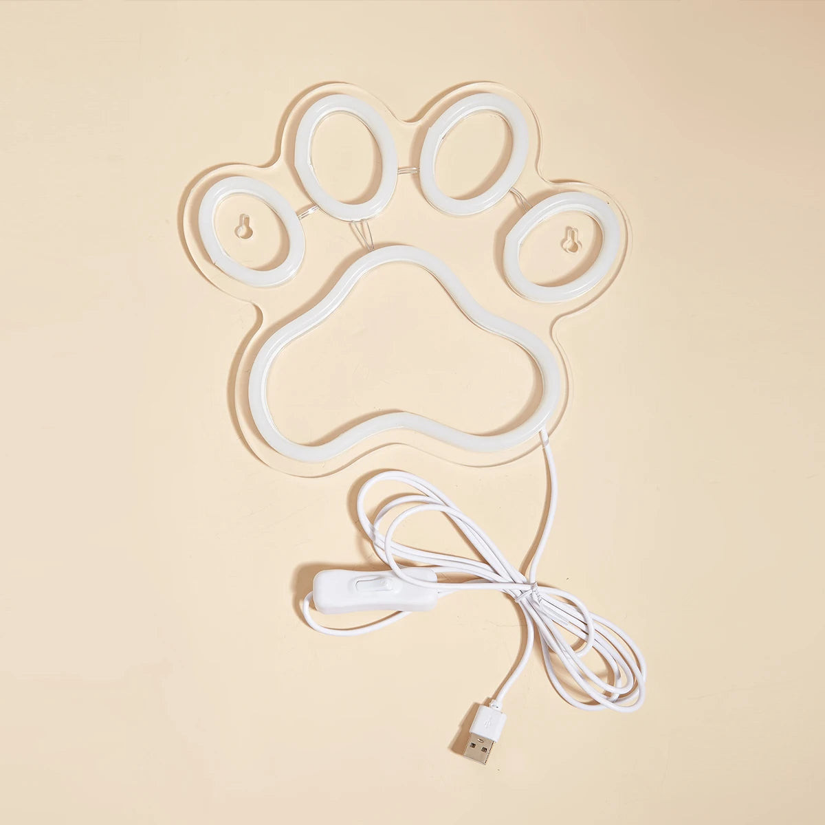 LED Neon Dog Paw