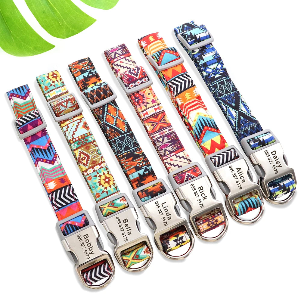 Personalized Nylon Dog Collar