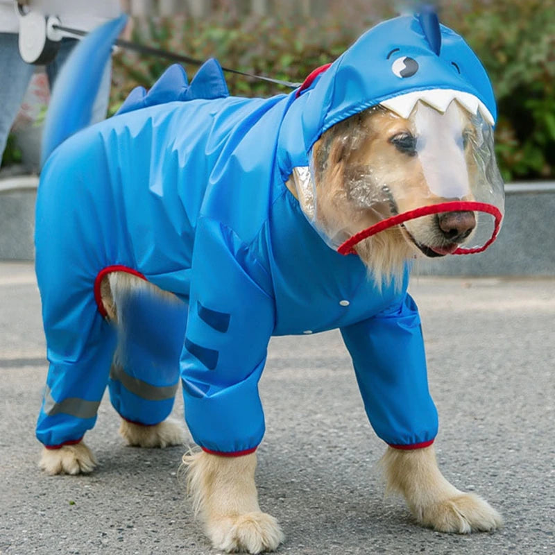 Dinosaur Dog Raincoat