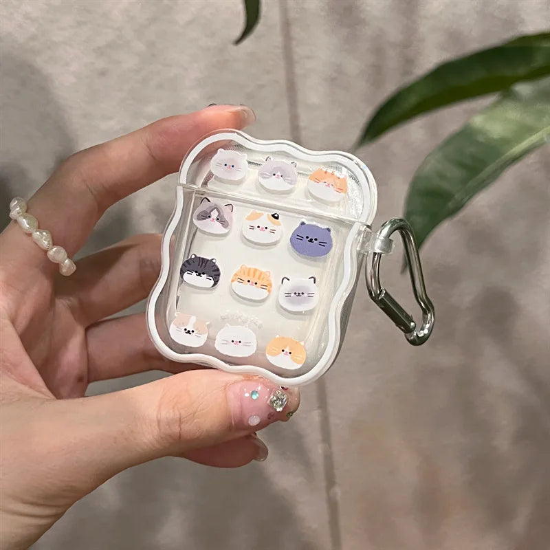 Korean Cartoon Dog Airpods Case in White