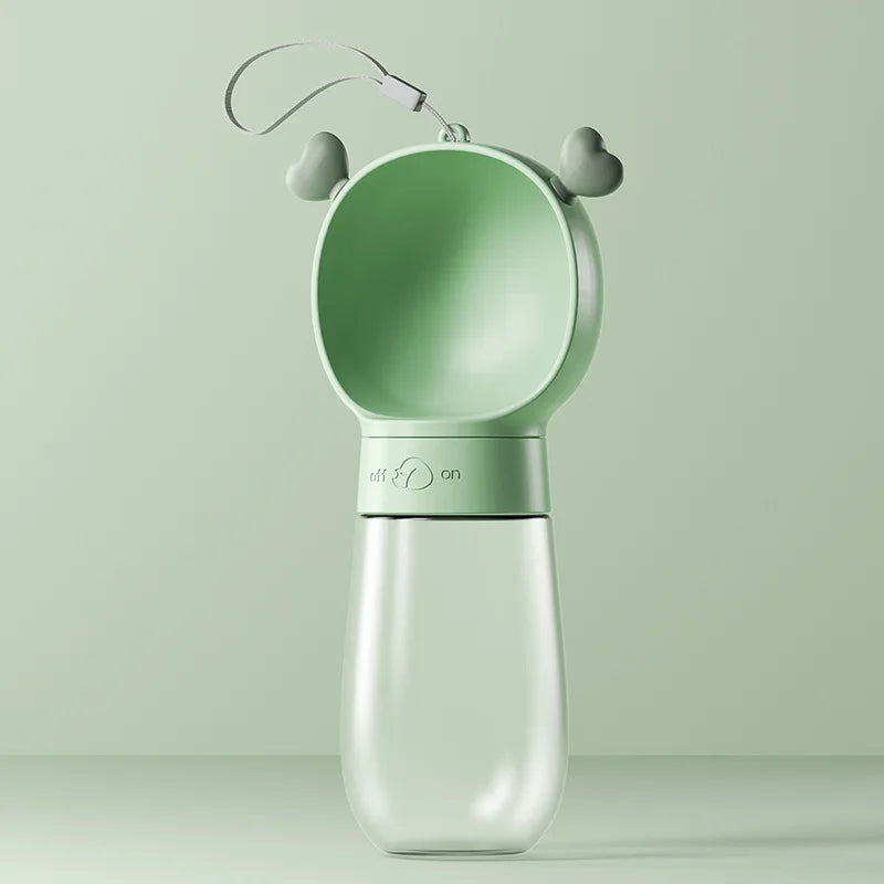 Dog Travel Water Bottle in Green