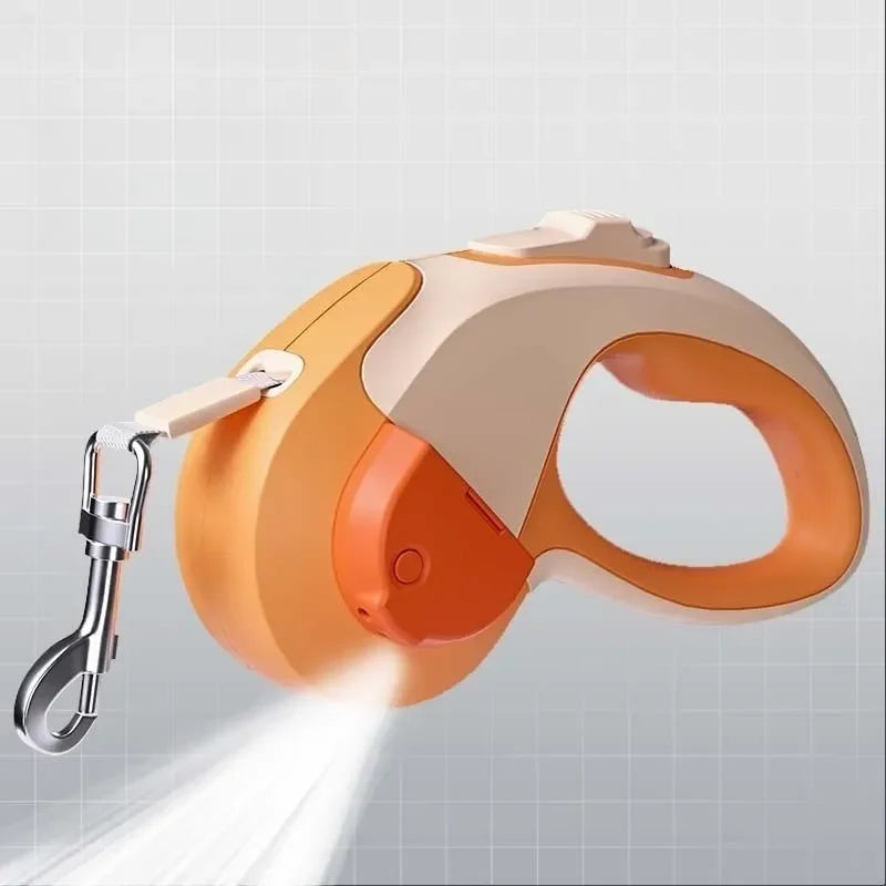 Retractable Dog Leashes in Orange
