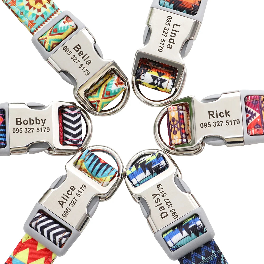Personalized Nylon Dog Collar