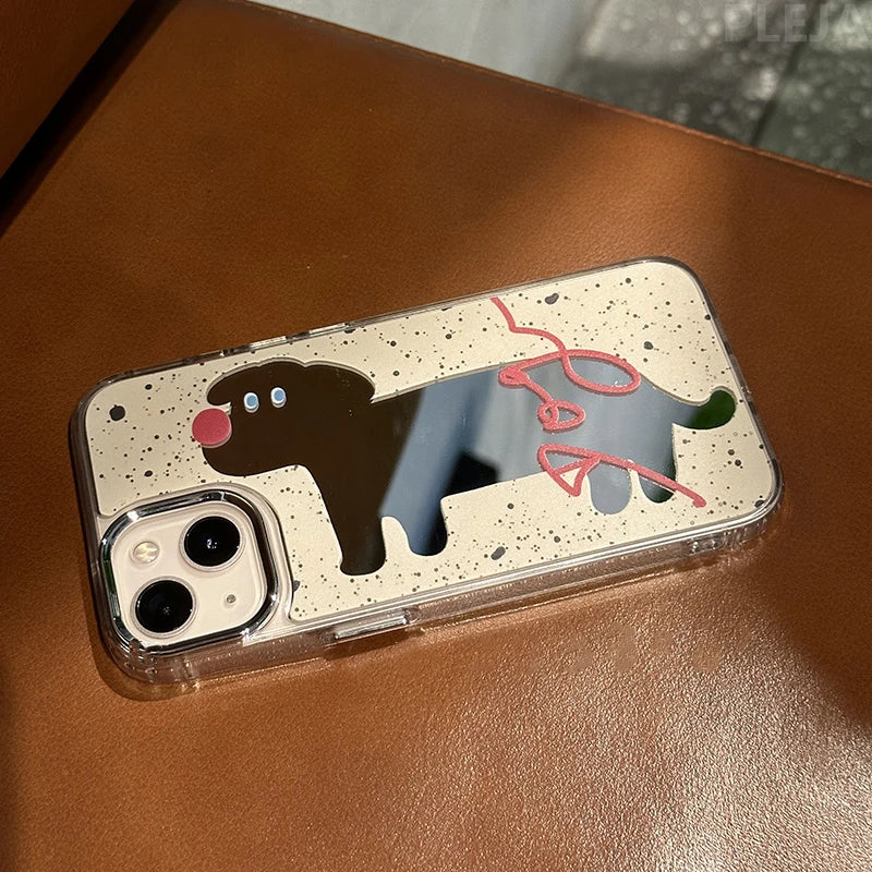 A Mirror Dog Phone Case for iPhone