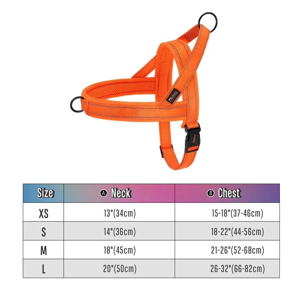 No Pull Dog Harness in Orange