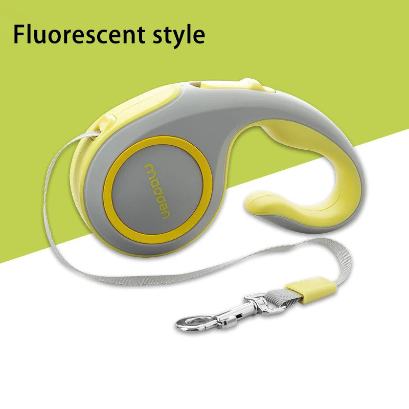 Dog Leashes Retractable in Fluorescent Yellow