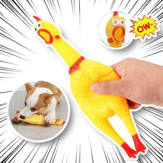 Dog Toys Screaming Chicken Squeeze Sound