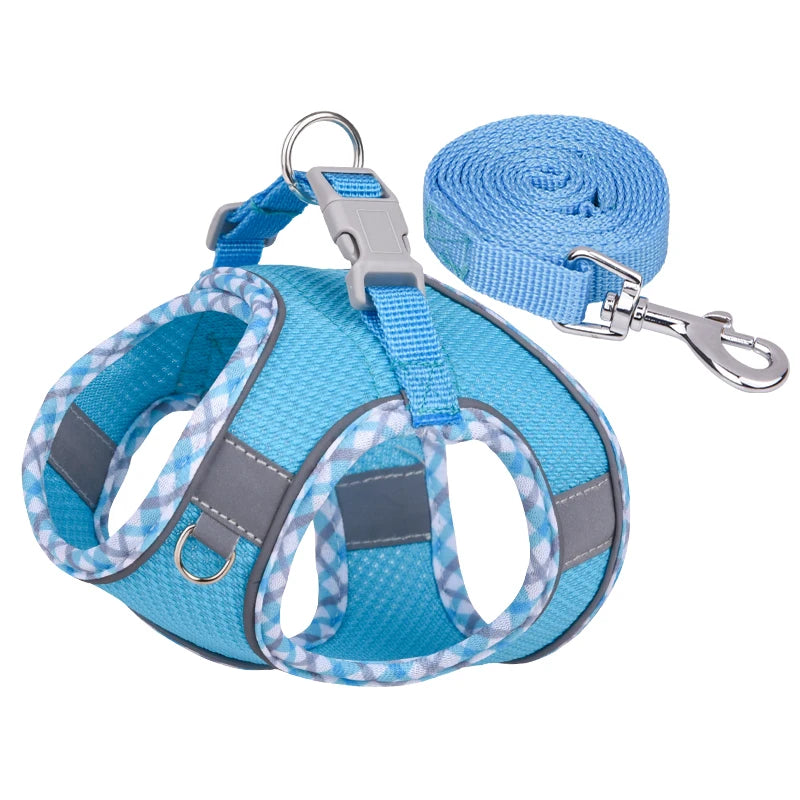 Dog Harness With Reflective in Dark Blue