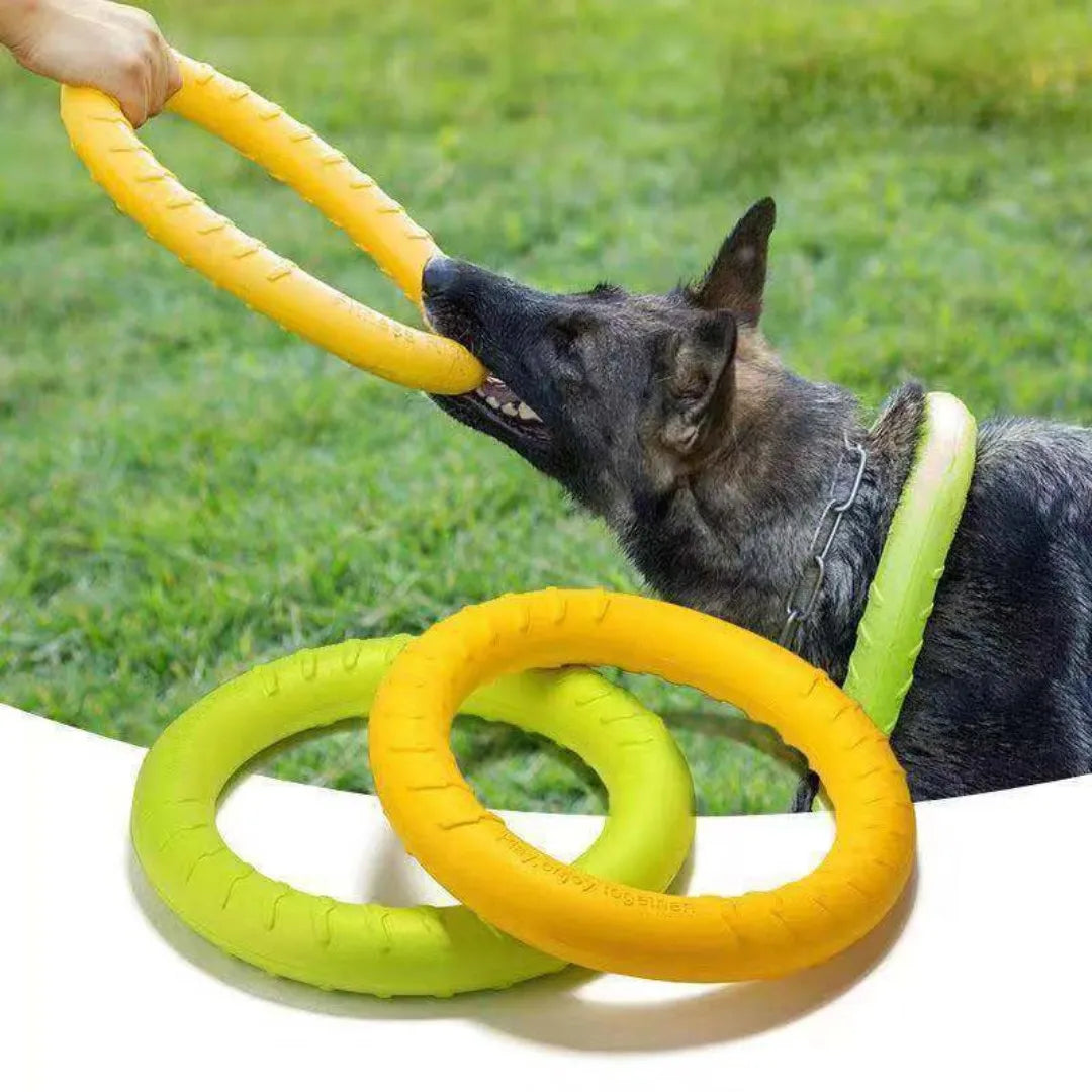 Dog Ring Toys For Chewing Flying Floating Throwing Catching Training Tools