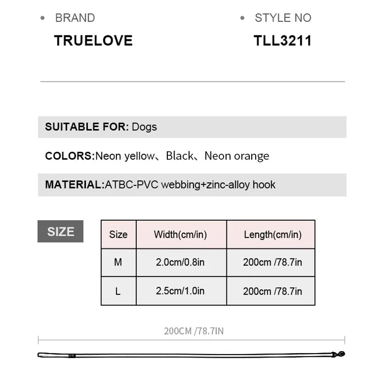 Neon Color Dog Leash