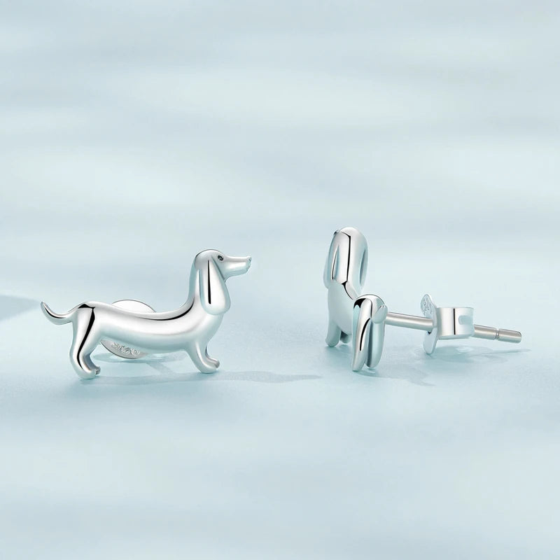 Dog Earrings & Ring