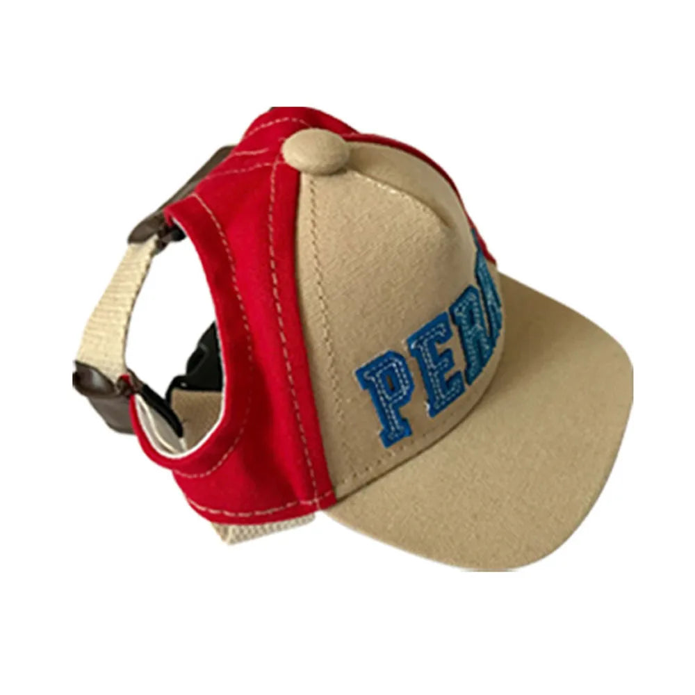 Dog Baseball Hat in Red